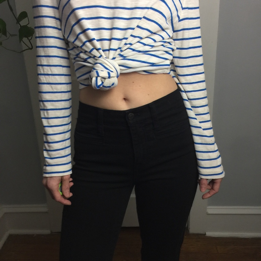 Madewell Black Flea Market Flare Denim Jeans - Picture 5 of 8